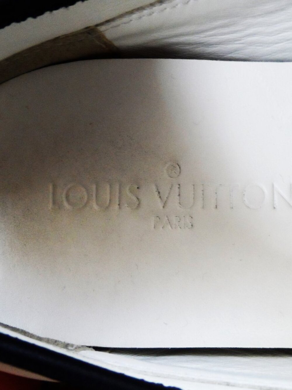 Louis Vuitton Off-White Leather baseball sneakers size 39/9US - Picture 7 of 15